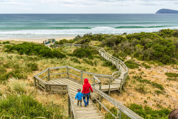 Walkway from Bruny Island lookout
