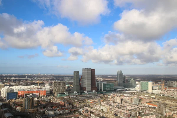 Hague Netherlands February 2020 Tall Buildings Hague City Skyline Sunny — Stock Photo, Image