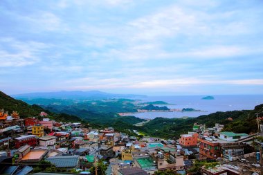 Akşam Jiufen görünümünü