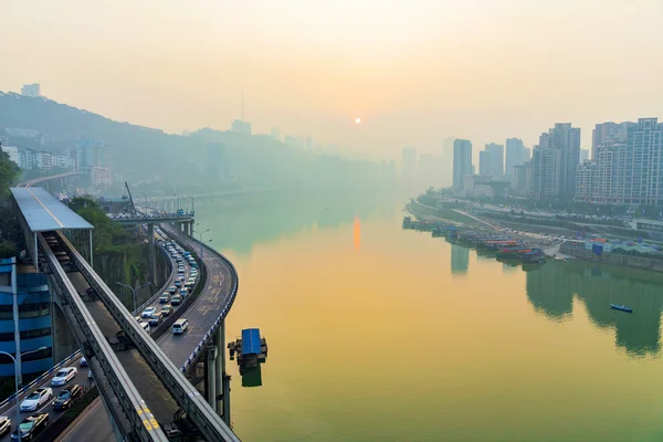Nézd a Jangce-folyó — Stock Fotó