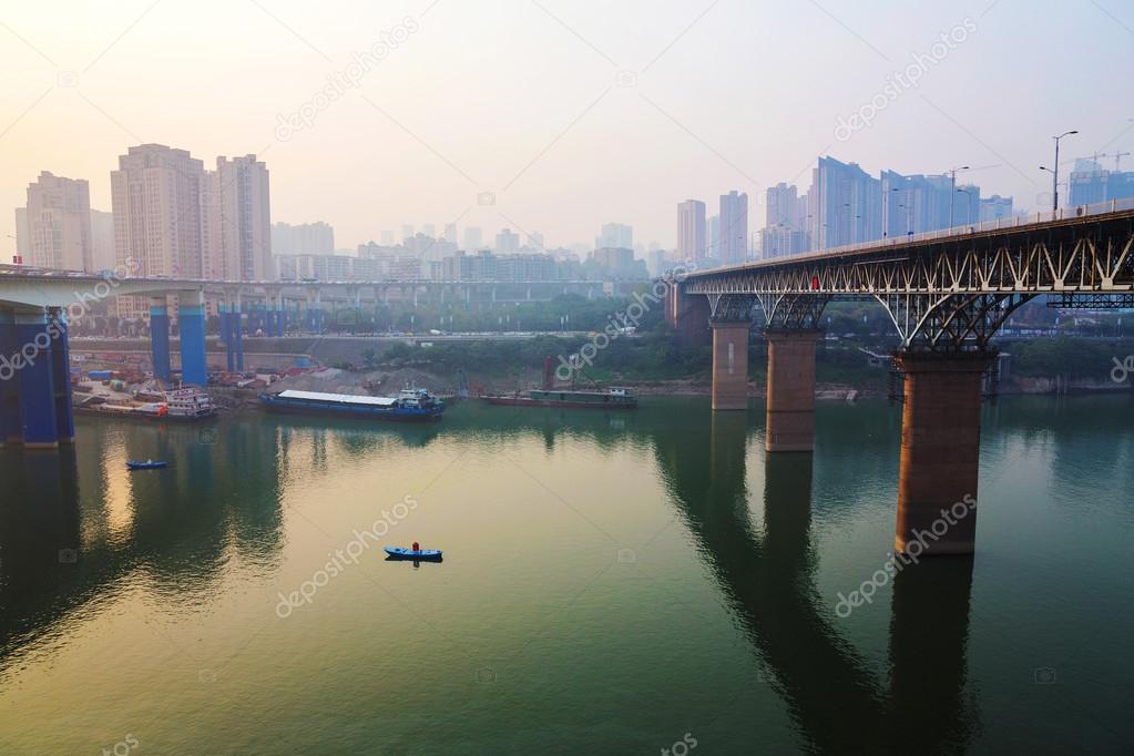 Sunset on the Yangtze