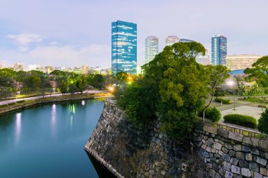 Geceleri Himeji kale görüntülemek