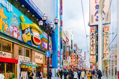 Dotonbori Osaka alışveriş alanında