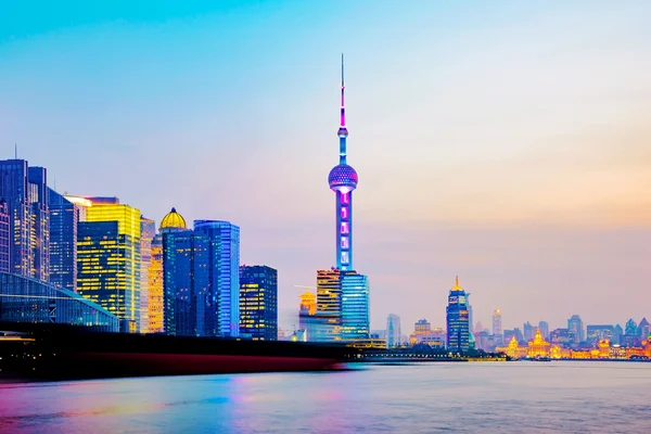Shanghai pudong pénzügyi negyed — Stock Fotó