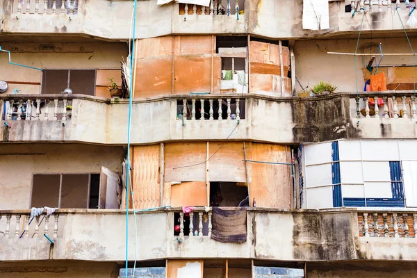 Apartamento antigo Edifício — Fotografia de Stock