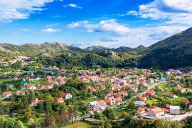 Houses in Cetinje Montenegro clipart