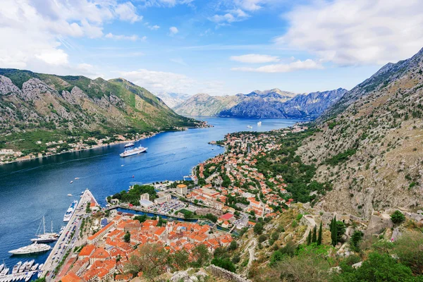 Widok zatoki Kotor — Zdjęcie stockowe