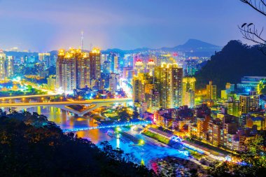 Yeni Taipei şehir binaların görünümü 