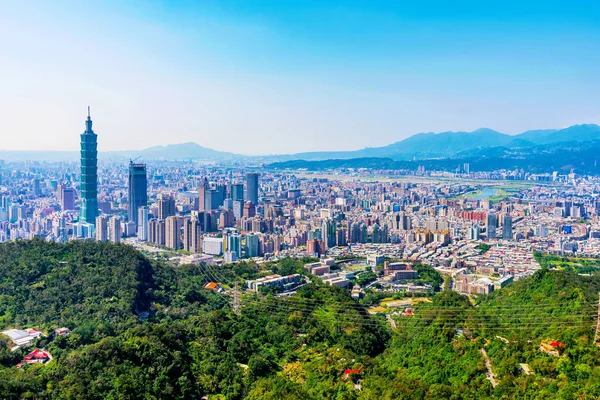 Vista de Taipei cidade — Fotografia de Stock