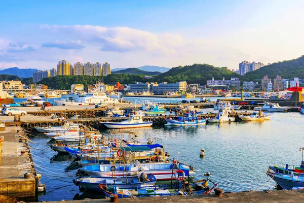 Rybackie miasteczko na Tajwanie — Zdjęcie stockowe