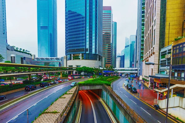 Widok z Hongkongu dzielnicy finansowej — Zdjęcie stockowe
