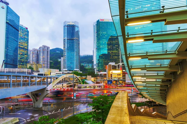 홍콩 금융이 건물의 보기 — 스톡 사진