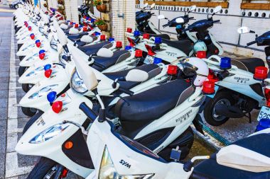 Taipei'de polisi motosiklet