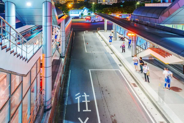 板橋バス駅夜景 — ストック写真