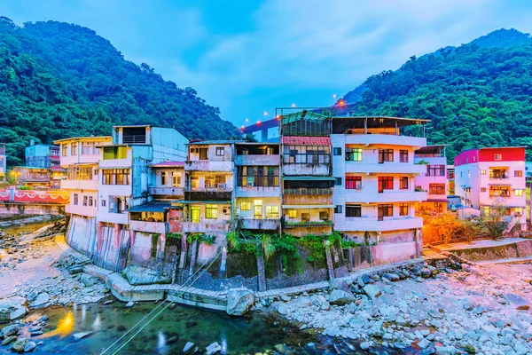 Shiding bölge görünümünü akşam 