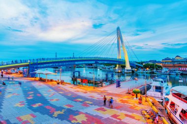 Akşam Tamsui görünümünü