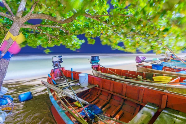 Pattaya beach lodě — Stock fotografie