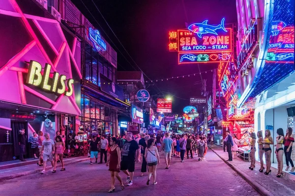 Pattaya Walking Street — Stock Fotó