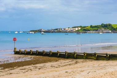 Swanage manzara okyanus görünümünde