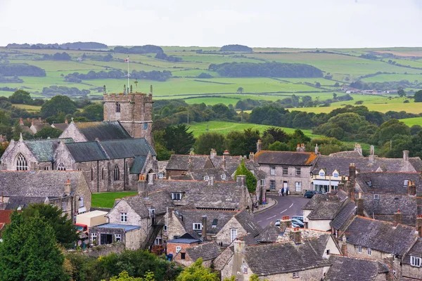 Corfe pueblo medieval — Foto de Stock