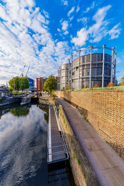 Vue sur la rivière du canal Kings Cross — Photo