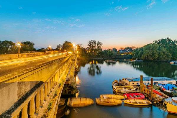 Vista serale del ponte Richmong — Foto Stock