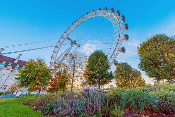 Kilátás a London Eye-ra — Stock Fotó