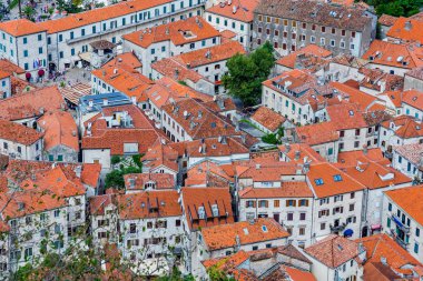 Kotor eski şehir görünümünü