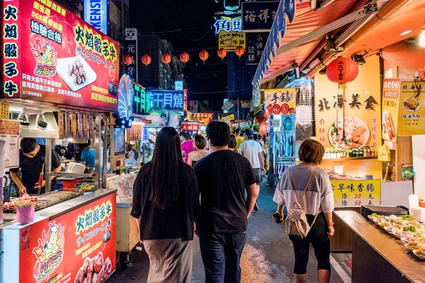 Raohe utcai éjszakai piac — Stock Fotó