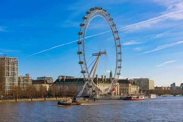 Blick auf den London Eye River — Stockfoto