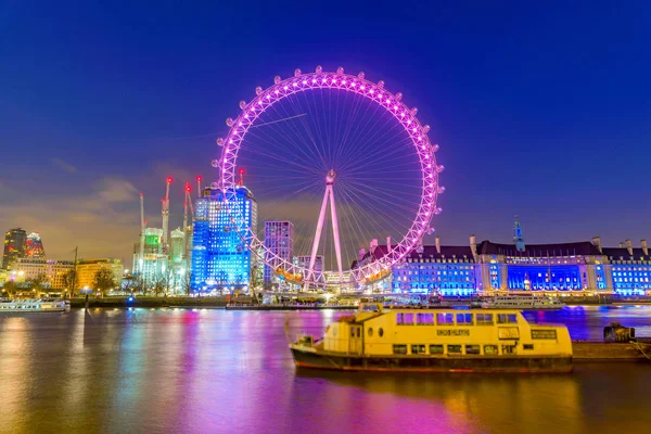Nachtsicht aus London — Stockfoto