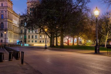 Londra'nın merkezi street gece
