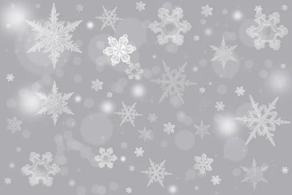 Elégante illustration de fond de Noël avec des flocons de neige et un endroit pour le texte. Idéal pour toute toile de fond de vacances . — Photo