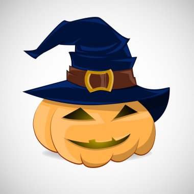 Cadılar Bayramı balkabağı ve cadı şapkası