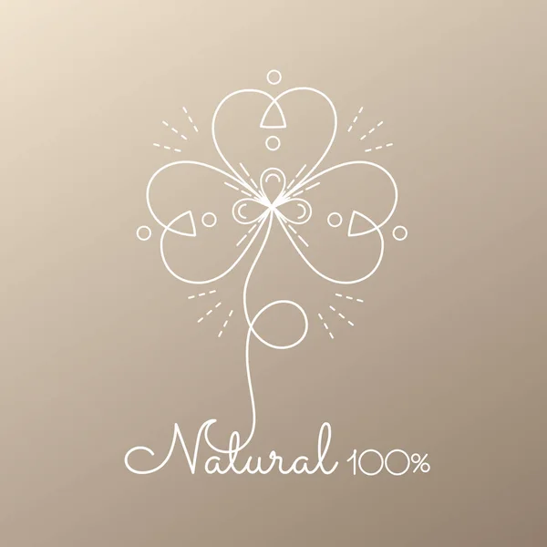 Logo flor abstrata — Fotografia de Stock