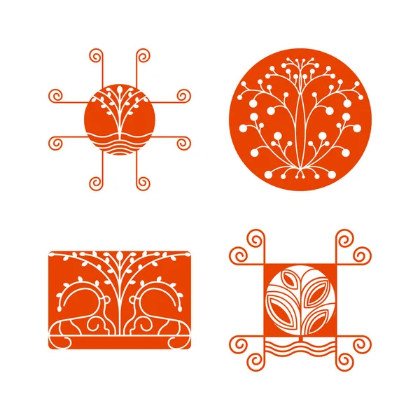 Set of nature icons — Stock Photo, Image