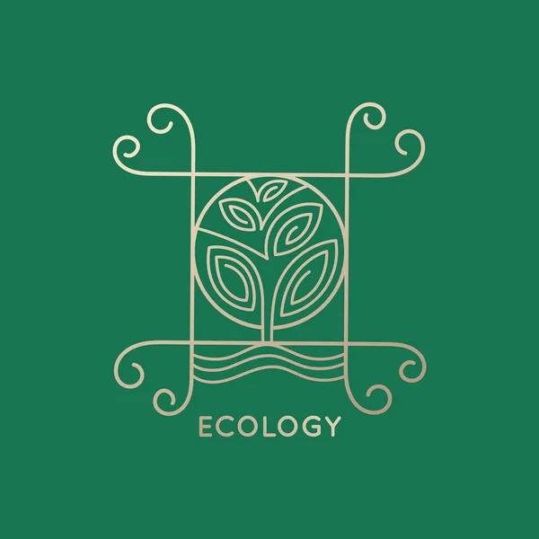 Абстрактное дерево логотипа — стоковое фото
