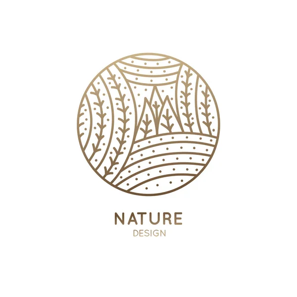 Logotipo del patrón naturaleza — Archivo Imágenes Vectoriales