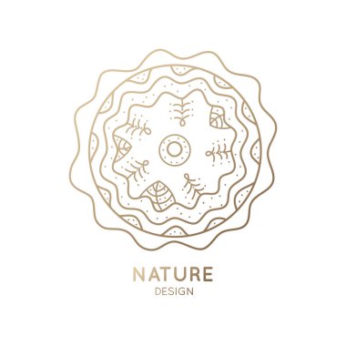 Beyaz arka planda doğanın logosu. Ağaçlarla, nehirle ya da karla çevrili arazinin doğrusal simgesi. İş amblemi, seyahat, tarım ve ekoloji kavramları, sağlık ve yoga merkezi rozeti.