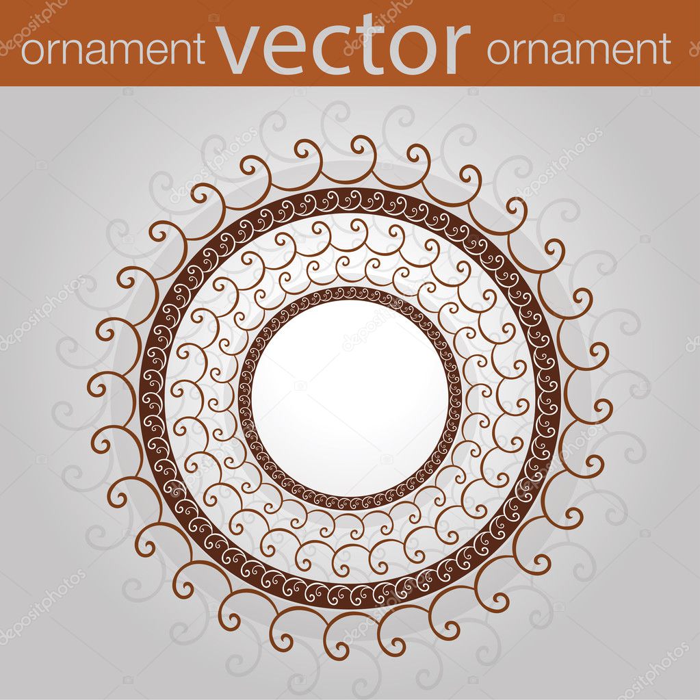 vector ornament in the form of a circle