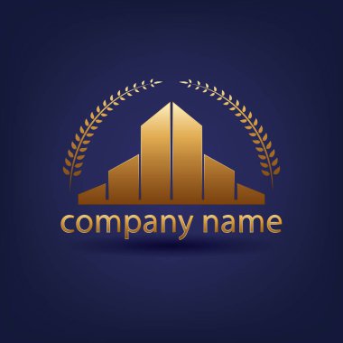 şirket için altın logo