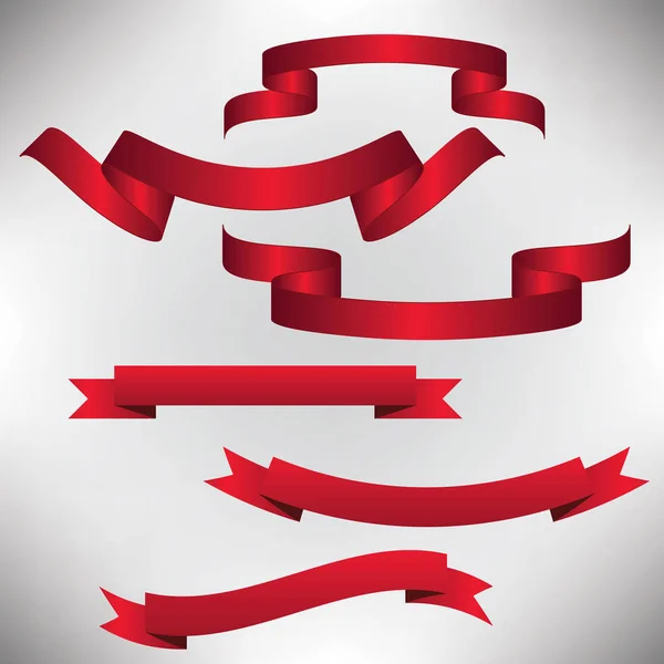 vektör kırmızı şeritler