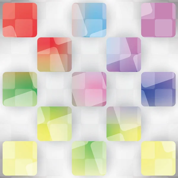 Abstraktní vzor barevných čtverců Stock Vektory