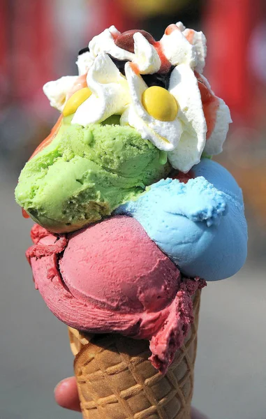 Színes fagylalt — Stock Fotó