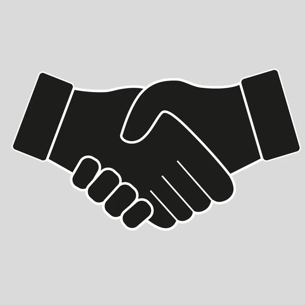 Handshake symbol na białym tle — Wektor stockowy