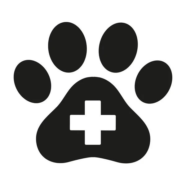Veterinary emblem on white background — Stock Vector