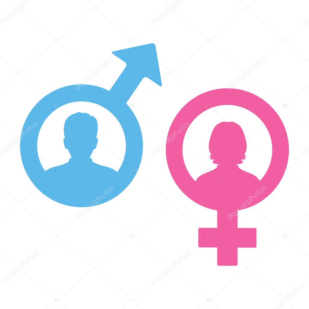 Male and female symbols clip art | Male And Female Symbols — Stock