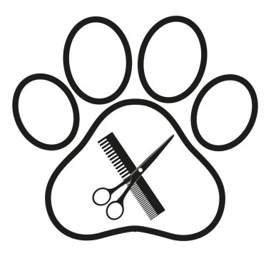 saç kesimi köpekler beyaz bir arka plan üzerinde