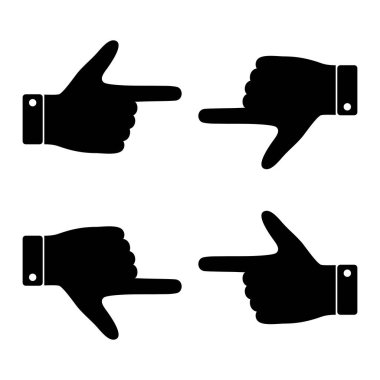 İşaretçi yandan yukarı ve aşağı parmak