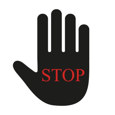 Beyaz arka plan üzerinde trafik işareti yasaklandı